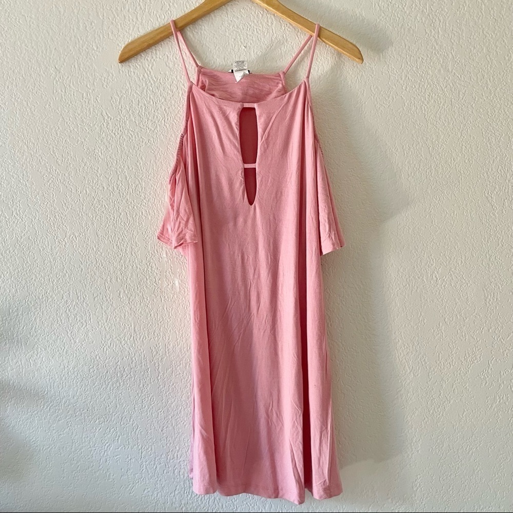 Trina Turk cold shoulder cut out dress